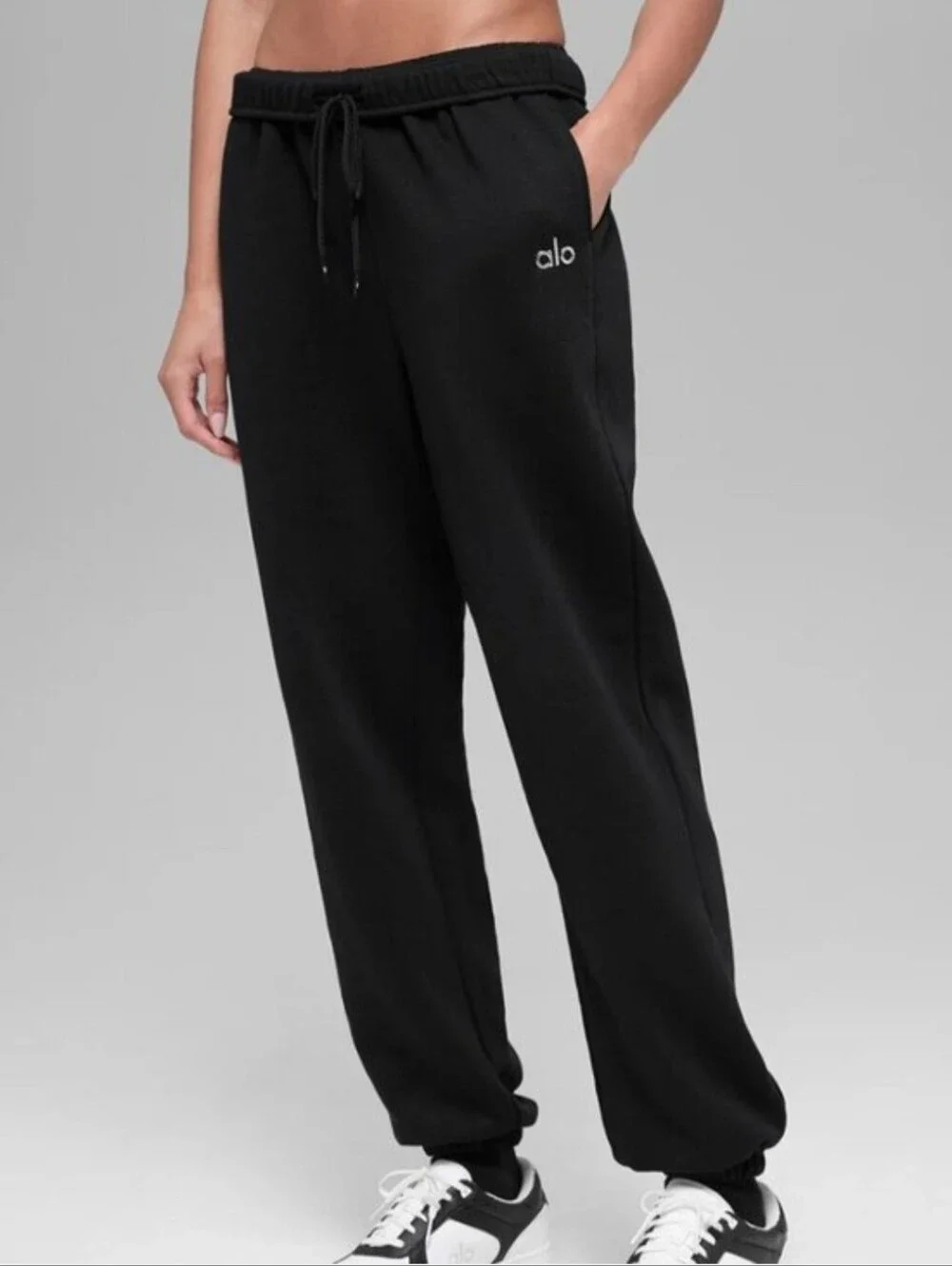 Alo Yoga Accolade Jogger Sweatpants In Black Unisex Women's Size Large
